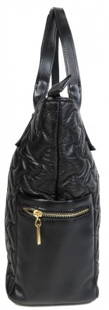Стеганная женская сумка из эко кожи Giaguaro черная 
041978449-1
Описание товара. . фото 8