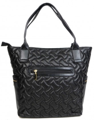Стеганная женская сумка из эко кожи Giaguaro черная 
041978449-1
Описание товара. . фото 5