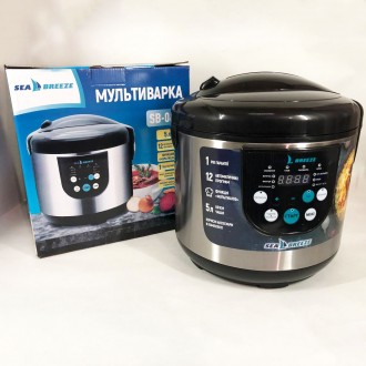 Мультиварка SeaBreeze SB-044 900 Вт, побутові мультиварки рисоварки, електро скороварка, кашеварки. Запоріжжя. фото 1 Мультиварка SeaBreeze SB-044 900 Вт, побутові мультиварки рисоварки, електро скороварка, кашеварки. Запоріжжя. фото 1