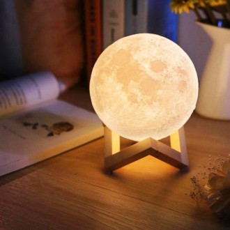 Характеристика: Нічник Місяць Moon lamp 18 см
Тип: нічник-світильник;
Виконаний . . фото 5