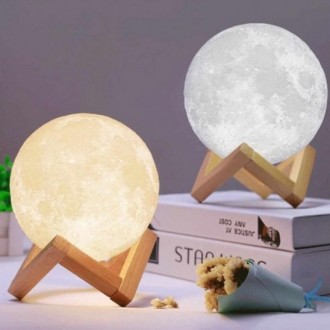Характеристика: Нічник Місяць Moon lamp 18 см
Тип: нічник-світильник;
Виконаний . . фото 7