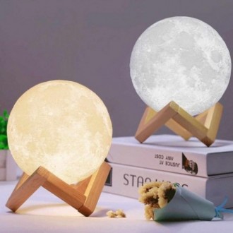 Характеристика: Нічник Місяць Moon lamp 18 см
Тип: нічник-світильник;
Виконаний . . фото 2