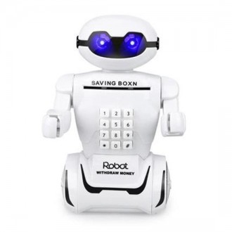 Робот-копилка, это одновременно и игрушка и копилка и светильник, и сейф с кодов. . фото 9