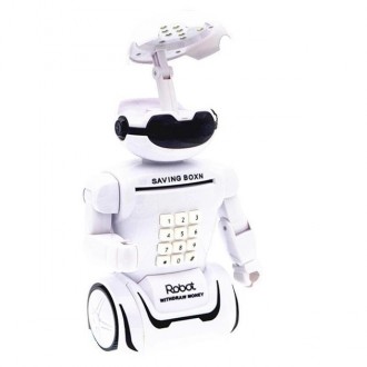 Робот-копилка, это одновременно и игрушка и копилка и светильник, и сейф с кодов. . фото 10