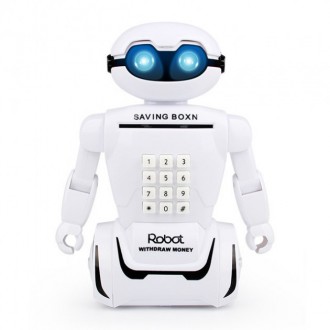 Робот-копилка, это одновременно и игрушка и копилка и светильник, и сейф с кодов. . фото 16