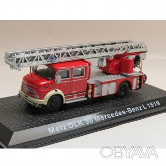 Машинка пожарная Metz DLK 30 Mtrsedes - Btnz L 30. 1519.
Коллекционная литая ма. . фото 1