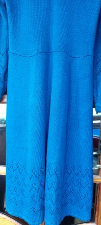 Продам Вязное Платье.
Чистая шерсть тёмно-синего цвета.
Сделано на заказ, разм. . фото 5