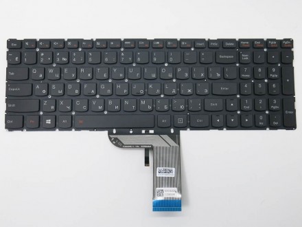 Новая клавиатура для ноутбука Lenovo Y700, Y700-15ISK, Y700-17ISK 
черного цвета. . фото 2