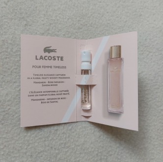 Продам новую женскую парфюмированную воду Lacoste Pour Femme Timeless (пробник 1. . фото 2