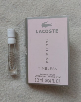 Продам новую женскую парфюмированную воду Lacoste Pour Femme Timeless (пробник 1. . фото 4