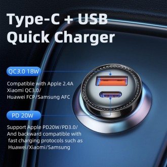 Автомобільний зарядний пристрій Sunset Type-C to Lightning 20W USB Charging Cabl. . фото 5