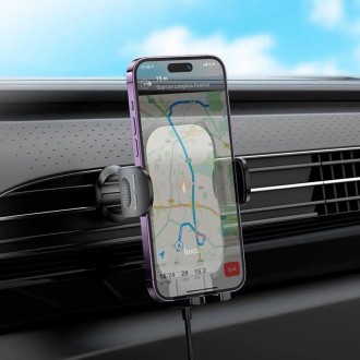 Автомобільний тримач HOCO HW4 Journey wireless fast charging car holder(air outl. . фото 7