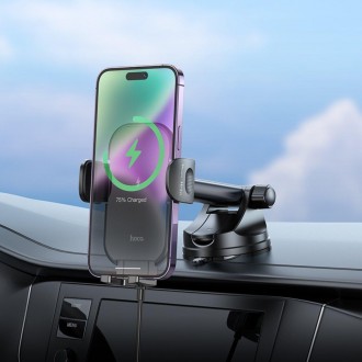 Автомобільний тримач HOCO HW5 Journey wireless fast charging car holder (center . . фото 6