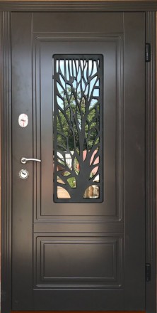 Входная бронированная дверь "Портала" серии "Концепт RAL" модель S-3 "Дерево"(с . . фото 2