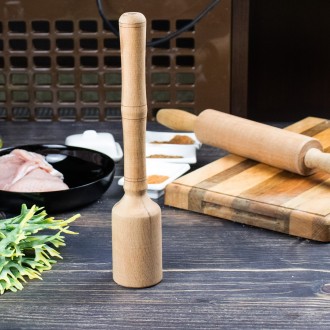 Толкушка деревянная предназначена для растирания вареного картофеля и превращени. . фото 3