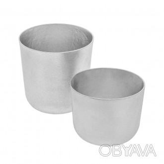 Этот набор из двух форм для выпечки пасхальных куличей (пасок) из алюминия идеал. . фото 1