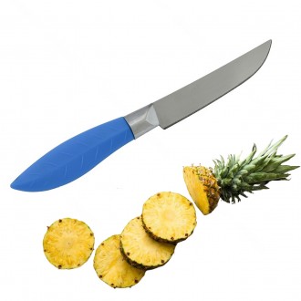 Этот кухонный нож для фруктов с пластиковой ручкой обладает длиной 19 см и являе. . фото 2
