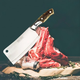 Тесак топор секач кухонный для разделки рубки мяса костей из нержавеющей стали с. Черкассы. фото 1 Тесак топор секач кухонный для разделки рубки мяса костей из нержавеющей стали с. Черкассы. фото 1
