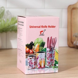 Универсальная подставка для ножей Universal Knife Holder Block, стиллизованная п. . фото 3