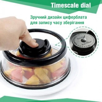 Вакуумная многоразовая крышка для продуктов Vacuum Food Sealer 19 см – это иннов. . фото 8