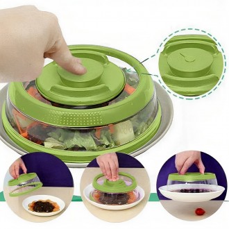 Вакуумная многоразовая крышка для продуктов Vacuum Food Sealer 19 см – это иннов. . фото 3