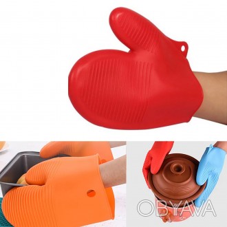 Силиконовая перчатка для кухни – это универсальный аксессуар, предназначенный дл. . фото 1