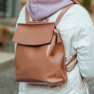 Женский кожаный рюкзак из натуральной кожи розово-лиловый Tiding Bag - 9436
 
Ха. . фото 1