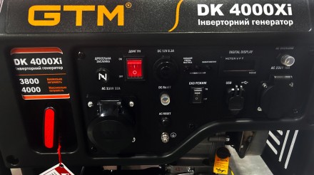 GTM DK4000Xi – компактний і легкий інверторний генератор, оснащений надійним, ст. . фото 5