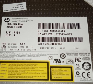 DVD-RW привод з ноутбука HP EliteBook 8470p DT80N 689075-001 578599-6C3

Стан . . фото 4