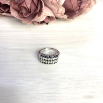Родированное серебряное кольцо 925 пробы с натуральным сапфиром 2.133ct. Родиров. . фото 3