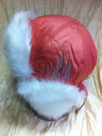 Класична, тепла, зимова шапка-вушанка для дівчаток з малюнками, популярна у будь. . фото 2