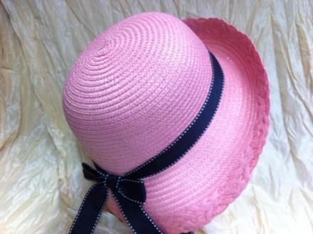 Модний літній капелюх з натурального матеріалу — рисова соломка. ВИСОКА ЯКІСТЬ!!. . фото 2