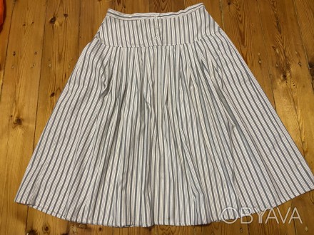 Супер модна юбка на весняно-літній період 100% льон.! Розміри: - 46. Довжина 77 . . фото 1