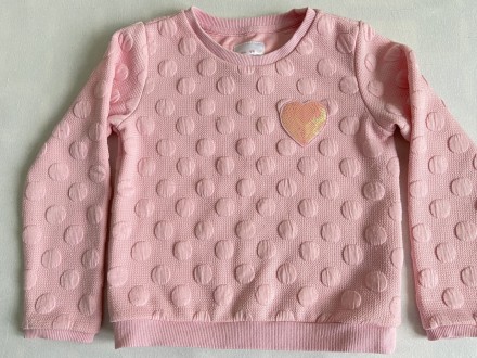  дитячий світло-рожевий светр-джемпер для дівчинки на вік 4-6 років на зріст 116. . фото 4