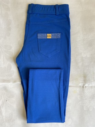 Стрейчевые брюки - леггинсы . Цвет: серый Размер 44-46 Синие 48-50 (L) . . фото 2