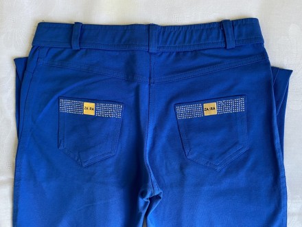 Стрейчевые брюки - леггинсы . Цвет: серый Размер 44-46 Синие 48-50 (L) . . фото 3