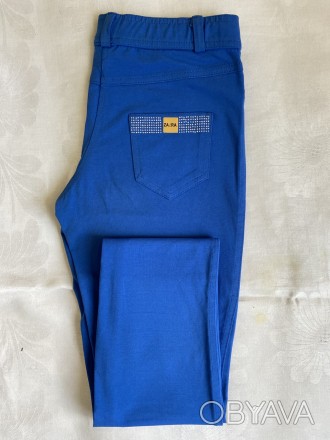 Стрейчевые брюки - леггинсы . Цвет: серый Размер 44-46 Синие 48-50 (L) . . фото 1