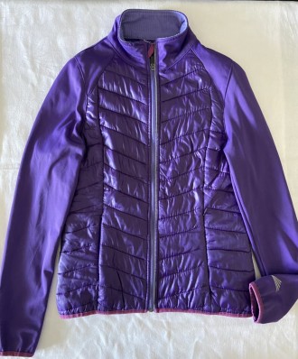 Жіноча фіолетова вітровка комбінація тканин, що не промокає неопрен (дайвінг) і . . фото 5