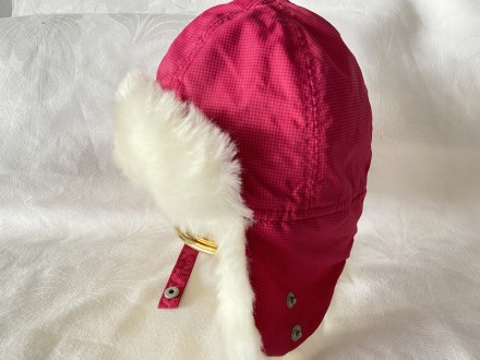 Классическая малиновая шапка - ушанка для девочек - популярная у любого возраста. . фото 4