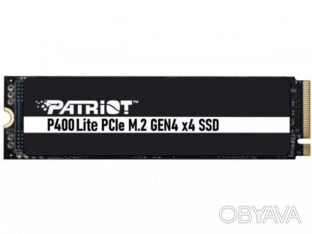 
Patriot P400 Lite, оснащений найновішим контролером PCIe M.2 Gen 4 x4 NVMe 1.4,. . фото 1