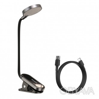 LED світильник для читання Baseus Comfort Reading Mini Clip Lamp з кліпсою 3W 40