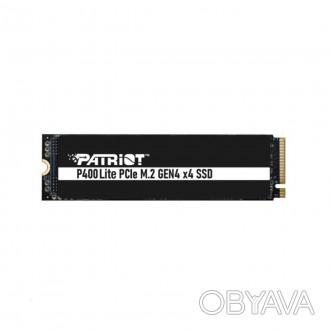 
Оснащений новітнім контролером PCIe M.2 Gen4 x4 NVMe 1.4, Patriot P400 Lite має. . фото 1