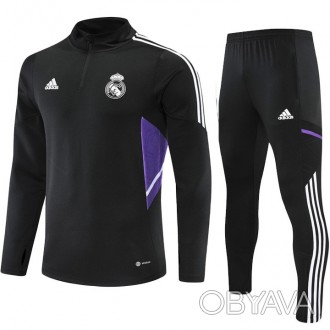 Детский футбольный костюм Реал Мадрид Adidas 2022-2023 Black 145-155 см (3369)