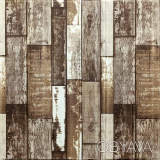 Самоклеюча декоративна 3D панель коричневе дерево 700x700x5мм (049)
3D панелі са. . фото 1