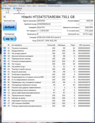 Жесткий диск Hitachi 750GB 2.5 
Жесткий диск б.у. Рабочий 
Без дефектов Смарт . . фото 3