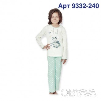 Пижама для девочки Арт 9332-240
Пижама для девочки 
Состав: 95% хлопок 5% эласта. . фото 1