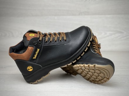Спортивні черевики, зимові шкіряні кросівки на хутрі Timberland Sheriff
 
Міцний. . фото 12