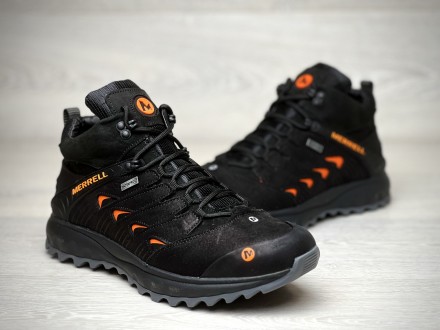 
- Мужские кроссовки Merrell Dragon Skin Winter Black выполнены из натуральной к. . фото 3