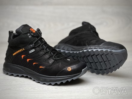 
- Мужские кроссовки Merrell Dragon Skin Winter Black выполнены из натуральной к. . фото 1
