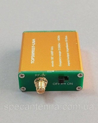 Усилитель LNA 0.1 МГц-6 ГГц 20 дБ с аккумулятором внутри, предусилитель мощности. . фото 5